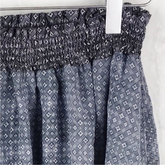 Whitney Eve Quartz Gray Blue Print Mini Skirt NWT - Picture 5 of 7